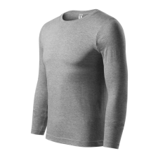 Piccolio P75 Progress LS unisex póló sötétszürke melírozott színben munkaruha