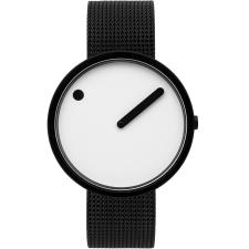 PICTO 43379-1020 Unisex Watch Black and White 40mm 5ATM, unisex karóra