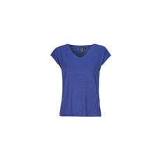 Pieces Rövid ujjú pólók PCBILLO TEE LUREX STRIPES Kék EU XS