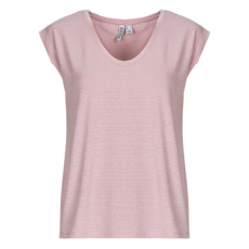 Pieces Rövid ujjú pólók PCBILLO TEE LUREX STRIPES Lila EU XS