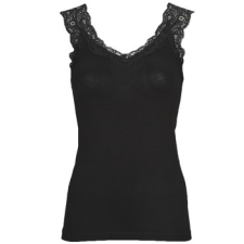 Pieces Trikók / Ujjatlan pólók PCBARBERA LACE TOP Fekete EU S női póló