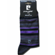 Pierre Cardin Férfi mercerizált öltönyzokni - pamut bokazokni - 41-45 - csíkos - Pierre Cardin férfi zokni