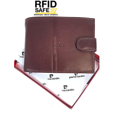 Pierre Cardin RF védett, barna, belső zippes nagy bőr férfi pénztárca PC2134 pénztárca