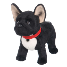 Pierrot - fekete francia bulldog plüss - 33cm plüssfigura