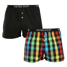 Pietro Filipi 2PACK férfi bő szárú boxeralsók Pietro Filipi többszínű (2TC001) XL férfi alsó