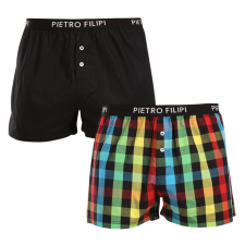 Pietro Filipi 2PACK férfi bő szárú boxeralsók Pietro Filipi többszínű (2TC001) XXL férfi alsó
