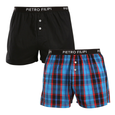 Pietro Filipi 2PACK férfi bő szárú boxeralsók Pietro Filipi többszínű (2TC003) L