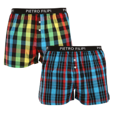 Pietro Filipi 2PACK férfi bő szárú boxeralsók Pietro Filipi többszínű (2TC005) XXL