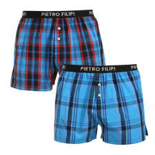 Pietro Filipi 2PACK férfi bő szárú boxeralsók Pietro Filipi többszínű (2TC006) XXL férfi alsó