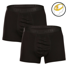 Pietro Filipi 2PACK férfi boxeralsó Pietro Filipi golyó tartó fekete (2BCL001) XL