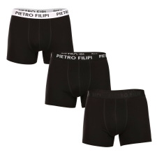 Pietro Filipi 3PACK Férfi boxeralsó Pietro Filipi fekete (3BCL004) L férfi alsó
