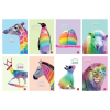 PIGNA Füzet Pigna Animal Rainbow A/4 tűzött 38 lapos vonalas, margós