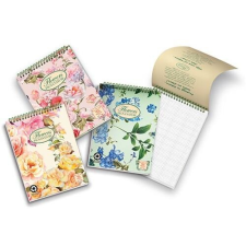 PIGNA Jegyzettömb spirálos Pigna Nature Flowers A/5 50 lapos kockás jegyzettömb