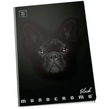 PIGNA Monocromo Black A5 42lapos kockás füzet füzet