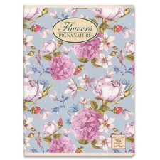 PIGNA Nature Flowers A5, varrott, sima füzet