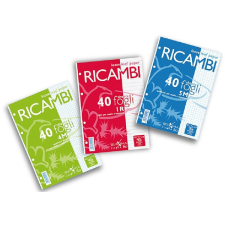 PIGNA Ricambi A4 40 lapos fehér vonalas gyűrűs könyv betét gyűrűs kalendárium betétlap