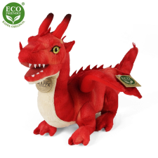 Pihe-Puha Piros Sárkány 40 cm Eco-Barát plüssfigura