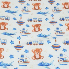  Pihe-Tex Szoptatós párna 30x200cm Búgócsigás maci kék 686 kismama párna