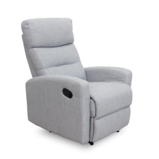  Pihenőfotel, szövet, világosszürke, SILAS bútor