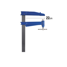 Piher Asztalosipari szoritó 220x800mm S-80 barkácsolás, csiszolás, rögzítés