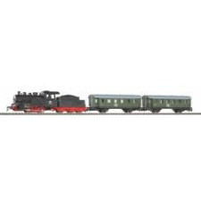 Piko 57112 Kezdőkészlet, BR 98 szerkocsis gőzmozdony személykocsikkal, ágyazatos sínnel (4015615571124) makett