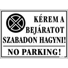 PIKTOGRAM KÉREM A BEJÁRATOT SZABADON HAGYNI FEHÉR naptár, kalendárium