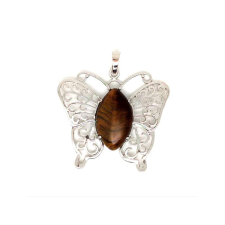 Pillangó fém medál Tigrisszem 4,5x4cm medál
