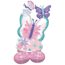 Pillangó Flutter, Pillangó AirLoonz óriás fólia lufi 111 cm party kellék