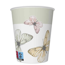 Pillangó Light papír pohár 8 db-os 250 ml party kellék