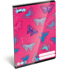  Pillangós vonalas füzet A5 - 40 lapos - Lollipop Butterfly füzet
