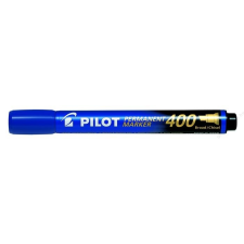 Pilot Alkoholos marker, 1,5-4 mm, vágott, PILOT Permanent Marker 400, kék (PPM400K) filctoll, marker