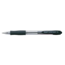 Pilot Golyóstoll, 0,22 mm, nyomógombos, PILOT "Super Grip", fekete toll