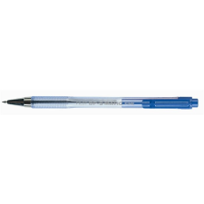 Pilot Golyóstoll, 0,27 mm, nyomógombos, átlátszó tolltest,  "BP-S Matic", kék toll