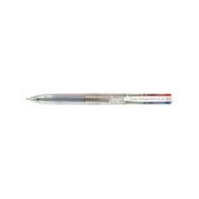 Pilot Golyóstoll, 0,27 mm, nyomógombos, négyszínű, PILOT "Super Grip G", áttetsző toll