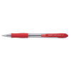 PILOT Golyóstoll, 0,27 mm, nyomógombos, PILOT "Super Grip", piros