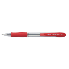  PILOT Golyóstoll, 0,27 mm, nyomógombos, PILOT &quot;Super Grip&quot;, piros toll