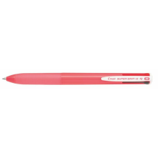Pilot Golyóstoll, 0,27 mm, nyomógombos, rózsaszín tolltest, PILOT "Super Grip G", négyszínű toll