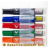 Pilot Táblamarker készlet, 2,3 mm, kúpos, PILOT "V-Board Master", 5 különböző szín