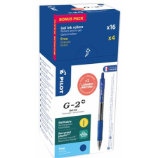 Pilot Zseléstoll, 0,32 mm, nyomógombos, PILOT G-2, 20 db, kék (PG27LD) toll