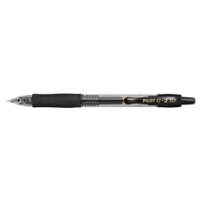 Pilot Zseléstoll, 0,32 mm, nyomógombos, PILOT "G-2", fekete toll