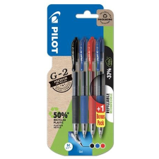 Pilot Zseléstoll készlet, 0,32 mm, nyomógombos, PILOT "G-2", 3 különböző szín toll