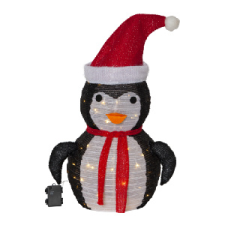  PINGVIN FIG.KÜLT. 3ELEM 45LED 55X@ karácsonyi dekoráció