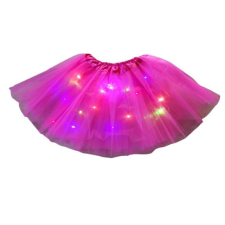 PINK LED-es Világító Tütü tüll szoknya balett szoknya gyerekeknek jelmez