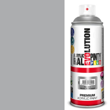 PintyPlus Akrilfesték spray, EVOLUTION fényes, 400 ml - RAL9006 white aluminium akrilfesték