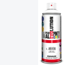 PintyPlus Akrilfesték spray, EVOLUTION fényes, 400 ml - RAL9016 traffic white akrilfesték