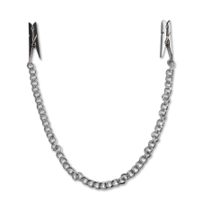 Pipedream - Fetish Fantasy Series Nipple Chain Clips bőr, lakk, latex eszköz
