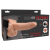 Pipedream Fetish Strap-On 6 - rádiós, felcsatolható, üreges vibrátor (natúr)
