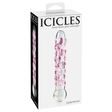 Pipedream - Icicles No. 7  Clear/Pink műpénisz, dildó