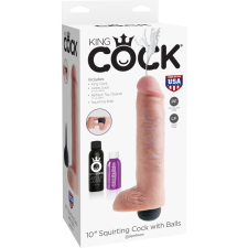 Pipedream - King Cock 10" Squirting Cock with Balls  Light műpénisz, dildó