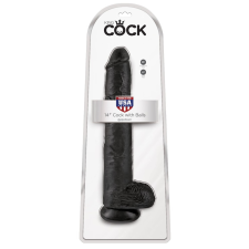 Pipedream - King Cock 14" Cock with Balls Black műpénisz, dildó